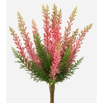 Konstgjord ljung ELSAWO på stickpinne, crossdoor, rosa, 30cm