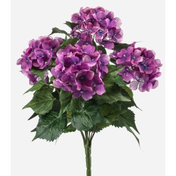 Konstgjord hortensia DORJA på stödpinne, violett, 40cm