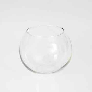 Ljus, kulvas TOBI EARTH i glas, transparent, 12cm, Ø14cm