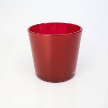 Glaskruka ALENA, röd, 16cm, Ø17cm Glaskruka ALENA, röd, 16cm, Ø17cm