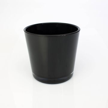 Glasöverkruka ALENA, svart, 16cm, Ø17cm Glasöverkruka ALENA, svart, 16cm, Ø17cm