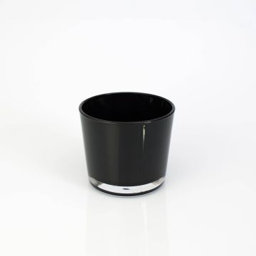 Maxi-te-ljusglas ALENA, svart, 8,5cm, Ø10cm