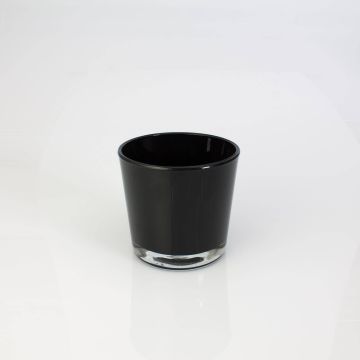 Glaskruka ALENA, svart, 10,5cm, Ø11,5cm Glaskruka ALENA, svart, 10,5cm, Ø11,5cm