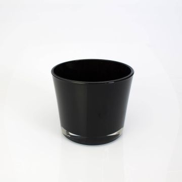 Glasöverkruka ALENA, svart, 12,5cm, Ø14,5cm Glasöverkruka ALENA, svart, 12,5cm, Ø14,5cm
