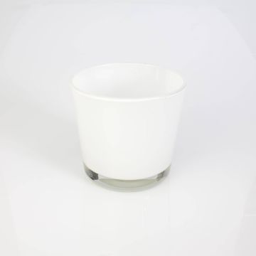 Glasöverkruka ALENA, vit, 10,5cm, Ø11,5cm Glasöverkruka ALENA, vit, 10,5cm, Ø11,5cm
