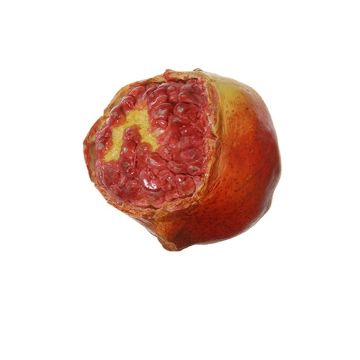 Konstgjord granatäpple MILEYNA, uppskuren, röd-gul, 9cm, Ø8cm Konstgjord granatäpple MILEYNA, uppskuren, röd-gul, 9cm, Ø8cm