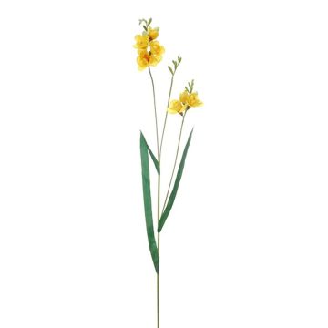 Dekorativ gren med freesia ELIDU, gul, 85cm Dekorativ gren med freesia ELIDU, gul, 85cm