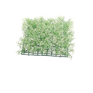 Konstgjorda blommor, häck/matta, slöjblomma DEBILE, vitgrön, 26x26cm Konstgjorda blommor, häck/matta, slöjblomma DEBILE, vitgrön, 26x26cm