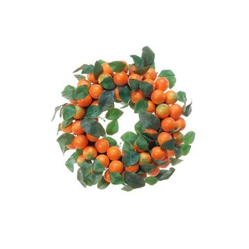 Dekorativ krans KERRIE av mandariner, orange, Ø30cm Dekorativ krans KERRIE av mandariner, orange, Ø30cm