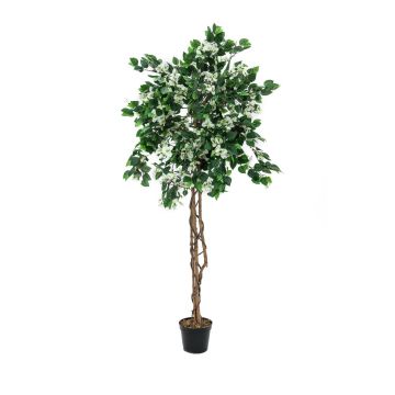 Konstgjord bougainvillea BANU, äkta stammar, blommor, vit, 150cm Konstgjord bougainvillea BANU, äkta stammar, blommor, vit, 150cm