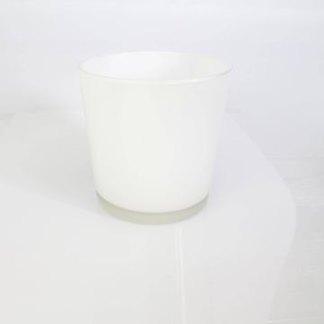 Glasöverkruka ALENA, vit, 19cm, Ø18,5cm Glasöverkruka ALENA, vit, 19cm, Ø18,5cm