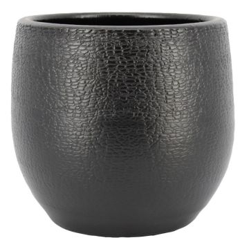 Keramikkruka DEIRA med struktur, mat svart, 17cm, Ø19cm Keramikkruka DEIRA med struktur, mat svart, 17cm, Ø19cm