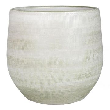 Överkruka DELTA med räfflor, keramik, ljusgrå-vit, 30cm, Ø32cm Överkruka DELTA med räfflor, keramik, ljusgrå-vit, 30cm, Ø32cm