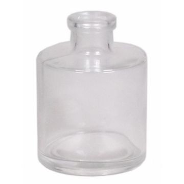 Dekorationsflaska ORINOCO, glas, transparent, 8,8cm, Ø6,7cm