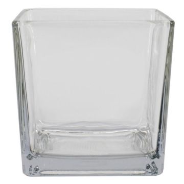 Te-ljushållare KIM OCEAN i glas, klart, 8x8x8cm Te-ljushållare KIM OCEAN i glas, klart, 8x8x8cm