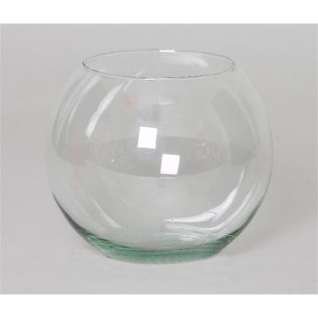 Rund glasvas TOBI OCEAN, klar, 13cm, Ø15cm