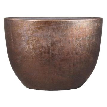 Blomkruka AGAPE, keramik, oval, med ådring, koppar, 50x20x36cm Blomkruka AGAPE, keramik, oval, med ådring, koppar, 50x20x36cm