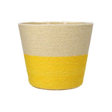 Planteringskorg NERIONKO DUO, beige-gul, 13cm, Ø15,5cm Planteringskorg NERIONKO DUO, beige-gul, 13cm, Ø15,5cm