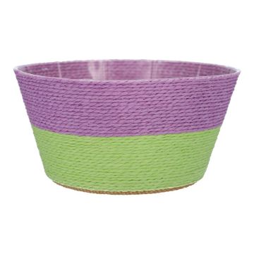Blomkorg NERIONKO DUO, lila-grön, 10cm, Ø19cm