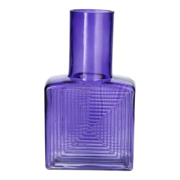Fyrkantig vas ORESTINO i glas, lila-klar, 13x7,5x22,5cm Fyrkantig vas ORESTINO i glas, lila-klar, 13x7,5x22,5cm