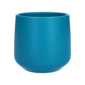 Blomkruka ZIOKA i keramik, mat turkos, 13,5cm, Ø14,5cm Blomkruka ZIOKA i keramik, mat turkos, 13,5cm, Ø14,5cm