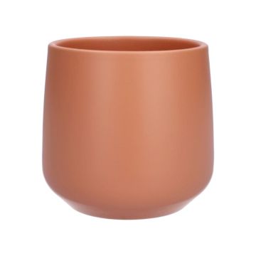 Blomkruka ZIOKA i keramik, mat terrakotta, 15,8cm, Ø18cm