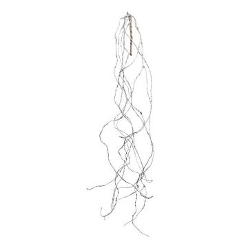 Konstgjord lärkgren ZALMET, hängande, frusen, vit, 135cm Konstgjord lärkgren ZALMET, hängande, frusen, vit, 135cm