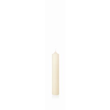 Spisvaxljus FRANZISKA, elfenben, 30cm, Ø5cm, 64 timmar - Tillverkad i Tyskland
