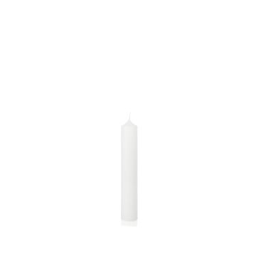 Spisvaxljus FRANZISKA, vitt, 30cm, Ø5cm, 64 timmar - Tillverkat i Tyskland
