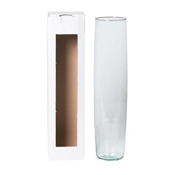 Blomvas MANRESA, glas, transparent, 50cm, Ø11,5cm