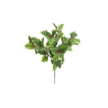 Textil-ilex IDRIS på stickpinne, grön, 45cm