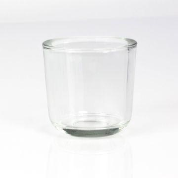 Värmeljushållare NICK av glas, klart, 8cm, Ø8cm Värmeljushållare NICK av glas, klart, 8cm, Ø8cm