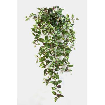 Konstgjord Tradescantia Zebrina PANCHO, på stativ, grön-lila, 95cm