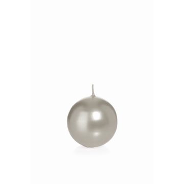 Rundljus ROSELLA, silver, Ø7cm, 16 timmar - Tillverkad i Tyskland Rundljus ROSELLA, silver, Ø7cm, 16 timmar - Tillverkad i Tyskland