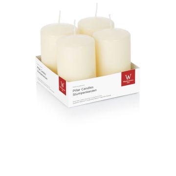 Adventskrans med blockljus JENARO, 4 stycken, bisquit, 10cm, Ø6cm, 33h - Tillverkad i Tyskland Adventskrans med blockljus JENARO, 4 stycken, bisquit, 10cm, Ø6cm, 33h - Tillverkad i Tyskland