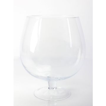XXL konjakglas LIAM med fot, klart, 38cm, Ø29cm