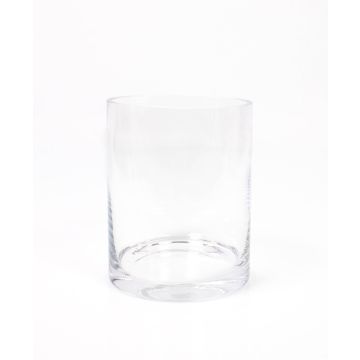Cylindriskt ljusglas SANSA EARTH, transparent, 15cm, Ø12cm