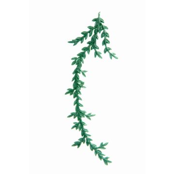 Vaxornament gren FERIDE, mörkgrönt, 16,5x5,8cm Vaxornament gren FERIDE, mörkgrönt, 16,5x5,8cm