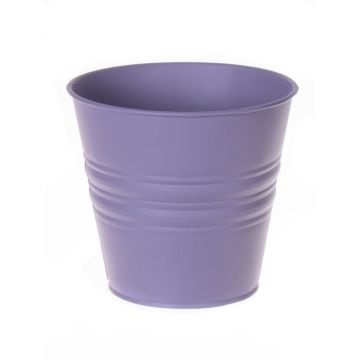 Rund zinkkruka MICOLATO med räfflor, lila, 12cm, Ø13,5cm Rund zinkkruka MICOLATO med räfflor, lila, 12cm, Ø13,5cm