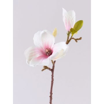 Magnolia i textil FEMI, blekrosa, 35cm, Ø12cm
