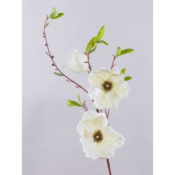Konstgjord magnoliagren FINAH, krämvit, 90cm, Ø9-15cm