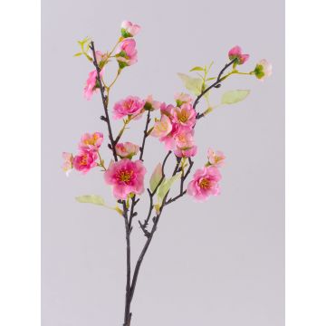 Konstgjord körsbärsblomgren SOEY med blommor, rosa-cerise, 45cm, Ø2-4,5cm