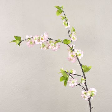 Konstgjord körsbärsblomgren VALESKA med blommor, rosa, 115cm, Ø4-6cm
