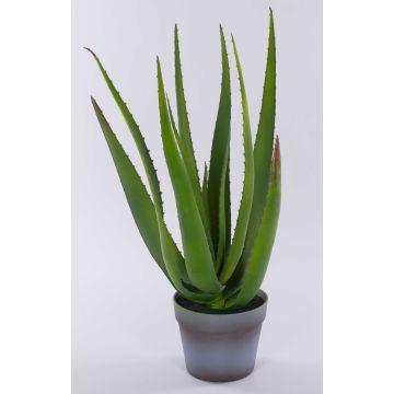 Konstgjord aloe vera NAMIKA i dekorativ kruka, grön, 50cm, Ø50cm