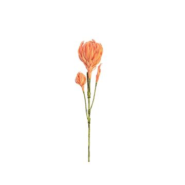 Dahlia-gren i skumplast DENISE, crossdoor, orange, 100cm, Ø5-20cm