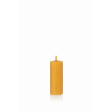 Bivaxljus BABETTE, naturgult, 10cm, Ø4cm, 20 timmar - Tillverkat i Tyskland