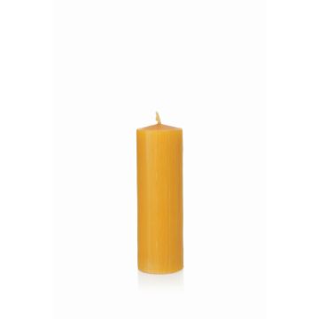Bivaxljus BABETTE, naturgult, 15cm, Ø5cm, 45 timmar - Tillverkat i Tyskland