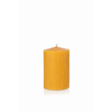 Bivaxljus BABETTE, naturgult, 12cm, Ø8cm, 72 timmar - Tillverkat i Tyskland