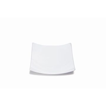 Ljusunderlägg NOELYA i keramik, vitt, 10x10cm Ljusunderlägg NOELYA i keramik, vitt, 10x10cm