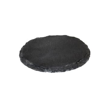Rund skifferunderlägg MARIANO, antracit, Ø12cm